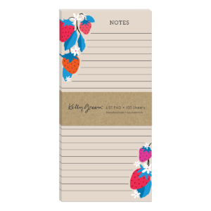 Fruit Market Strawberries Magnetic List Pad