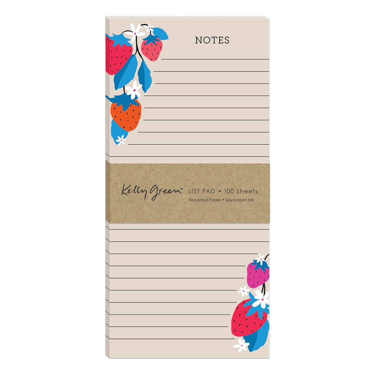 Fruit Market Strawberries Magnetic List Pad Product