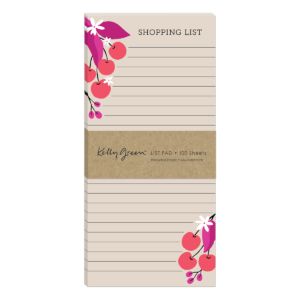 Fruit Market Cherries Magnetic List Pad