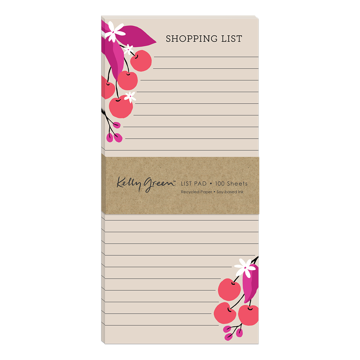 Fruit Market Cherries Magnetic List Pad Product