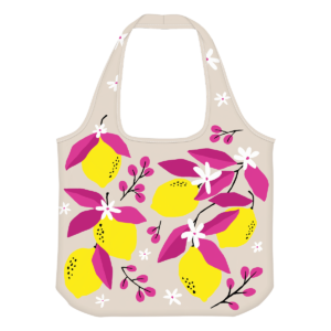 Fruit Market Lemons polyester Packable Tote Bag