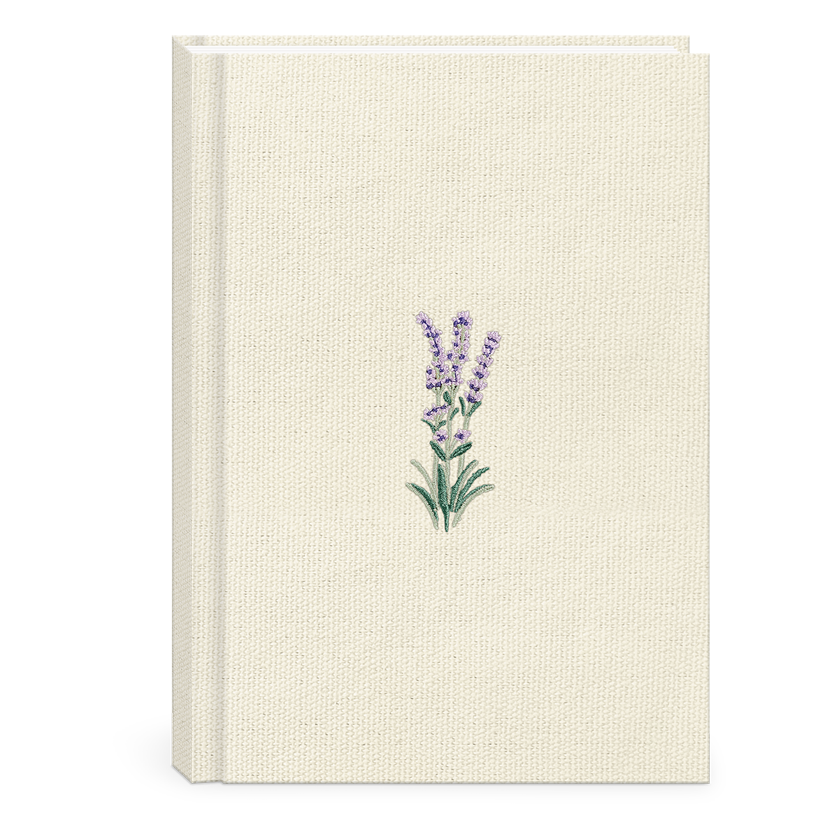 Delicate Floral Cream Fabric Journal Product
