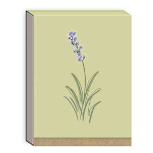 Pocket notepad featuring delicate floral light green design.