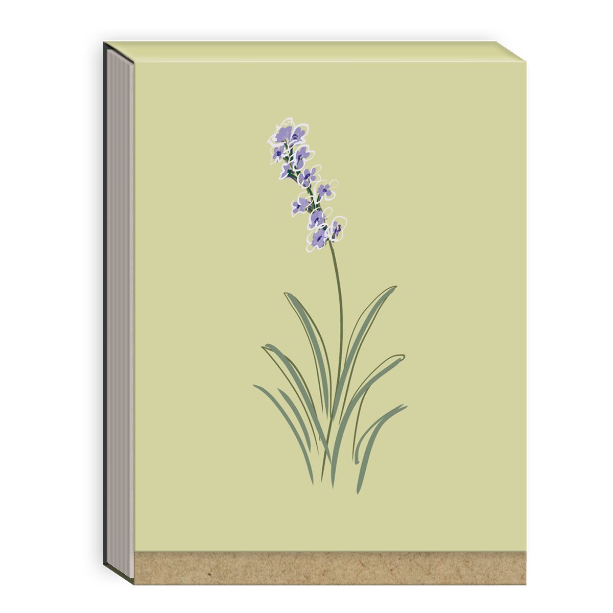 Delicate Floral Light Green Pocket Notepad Product