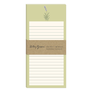 Delicate Floral Light Green Magnetic List Pad