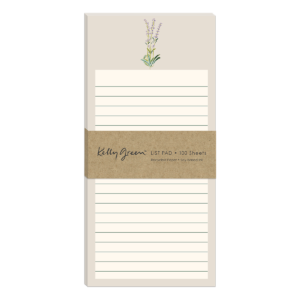 Delicate Floral Cream Magnetic List Pad