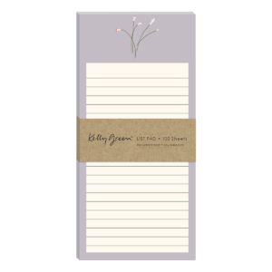 Delicate Floral Lavender Magnetic List Pad