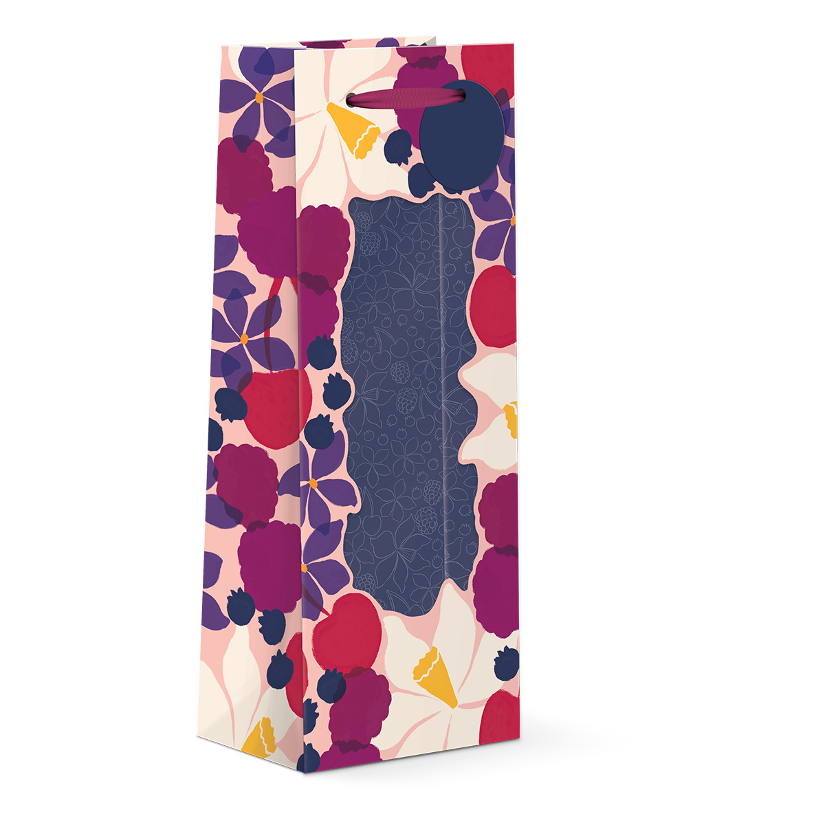 Punch Windowed Red Wine Bag