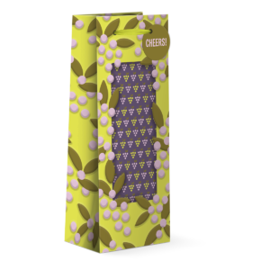 Punch Windowed Grapes Wine Bag