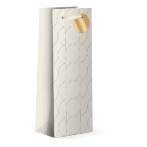 Punch Ivory Circles Wine Bag