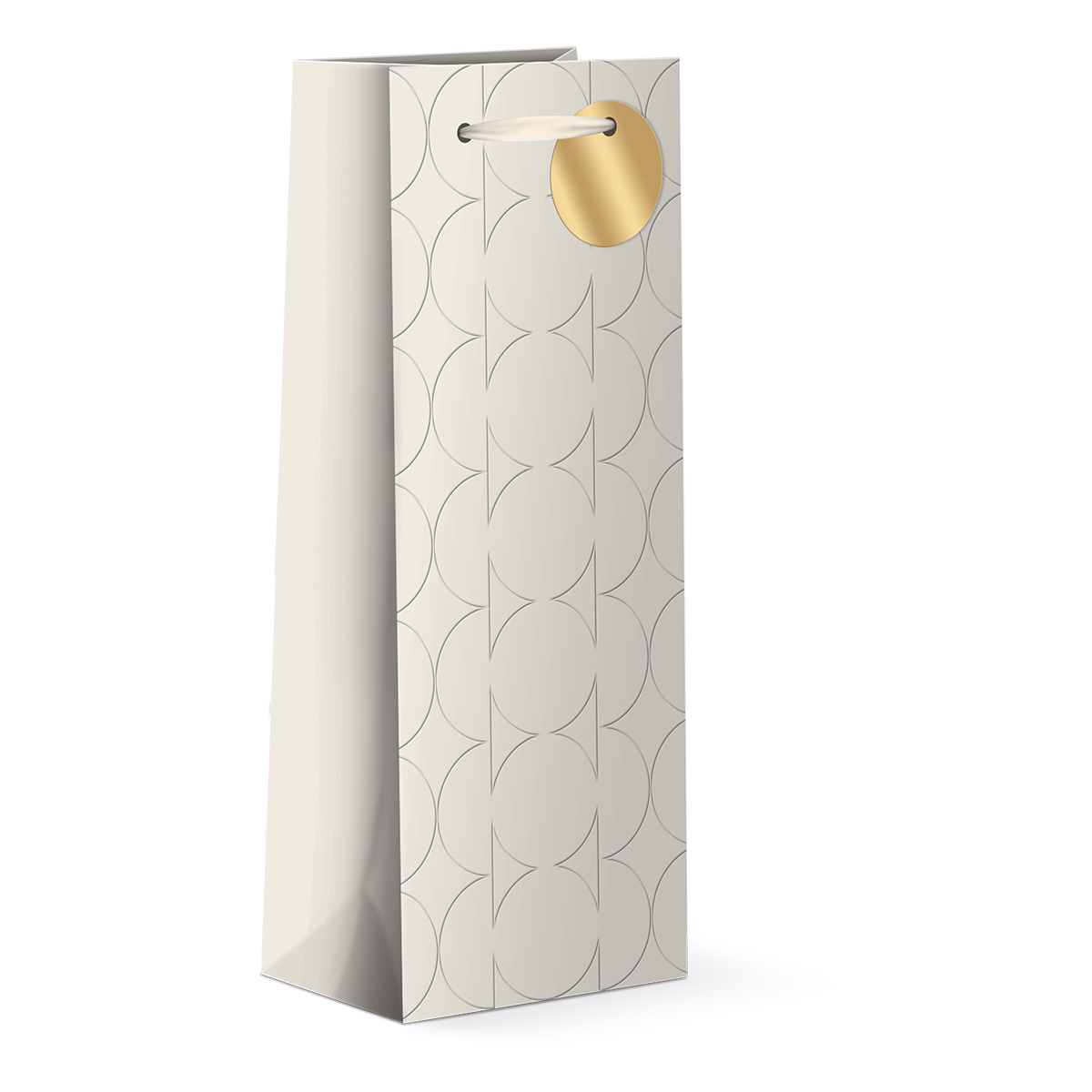 Punch Ivory Circles Wine Bag