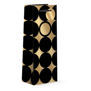 Punch Gold Circles Wine Bag