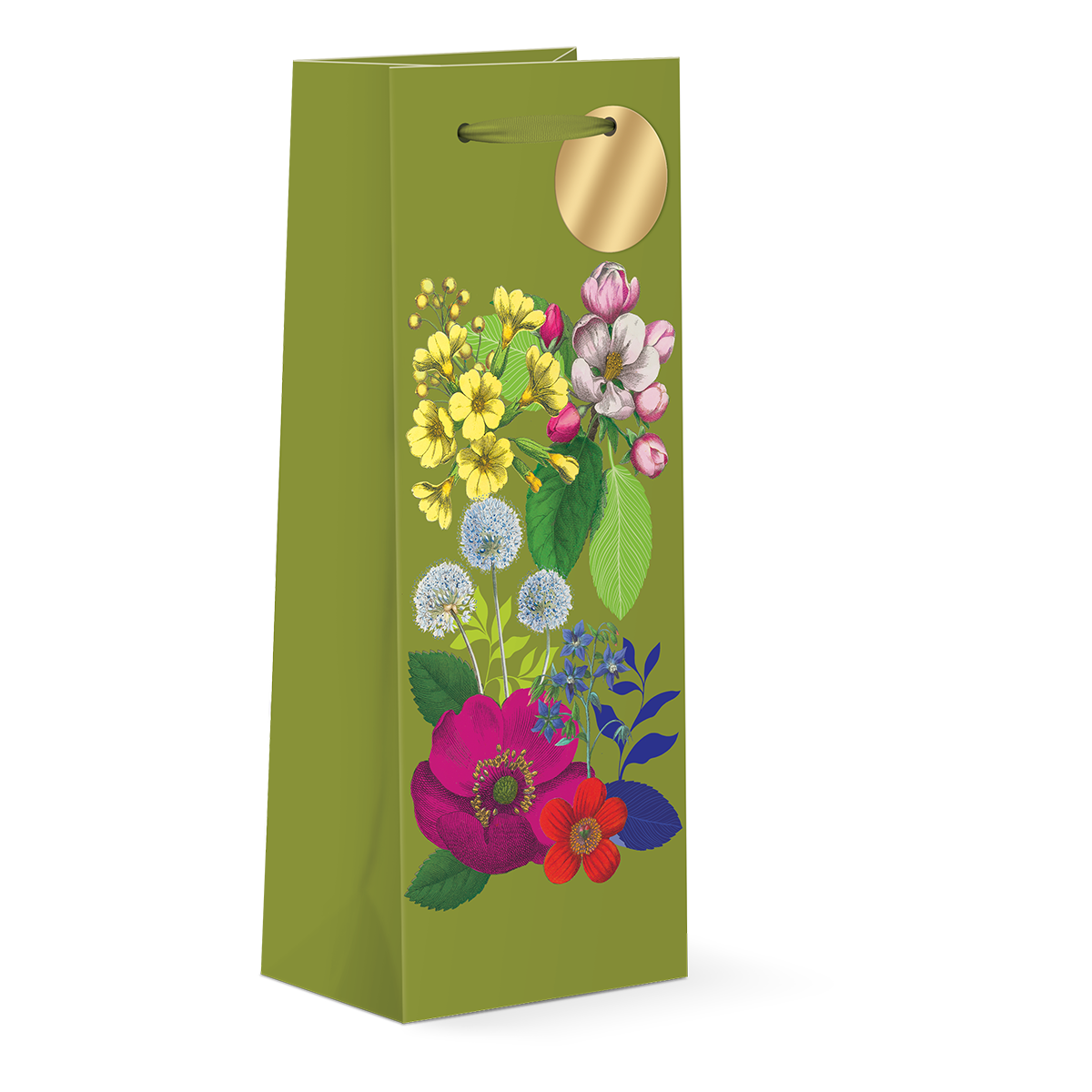 Vintage Florals Wine Bag Product