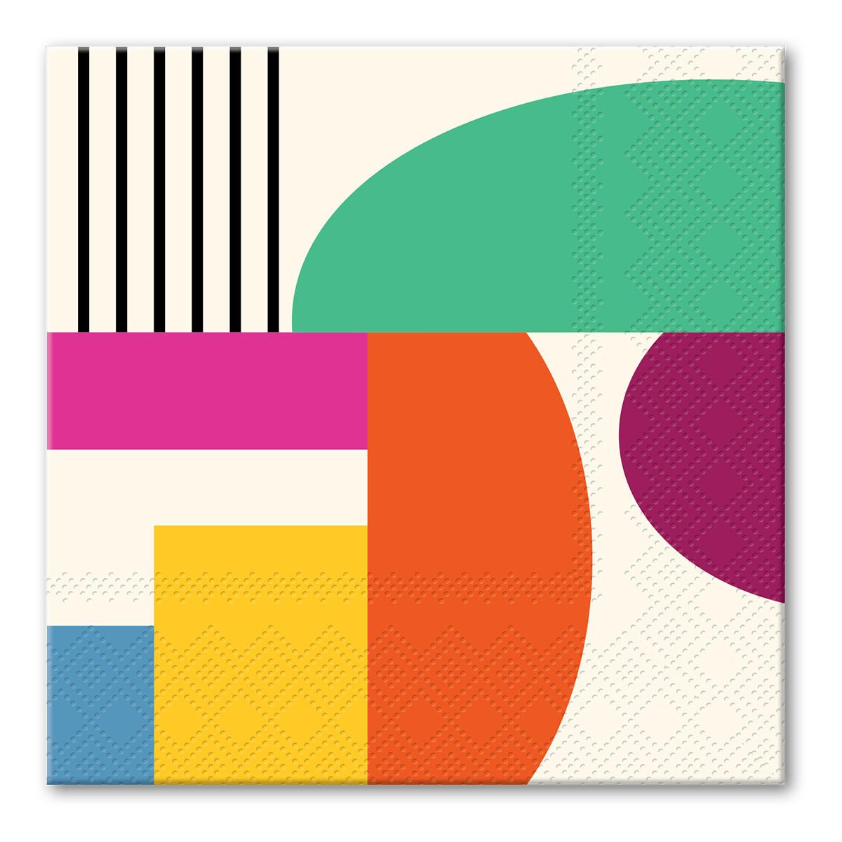 Punch Abstract Geo Beverage Napkins Product