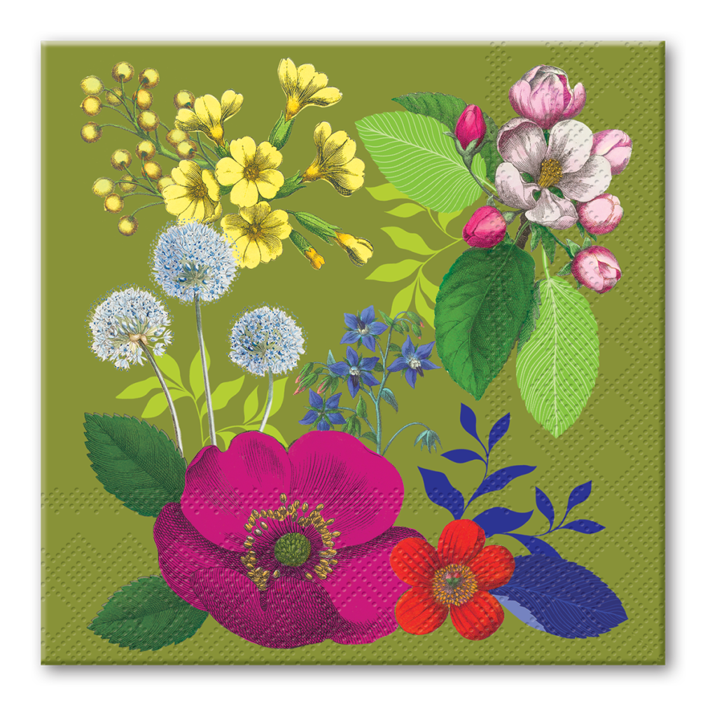 Keep Unique Flower Paper Napkins, Decoupage Napkins Spring, Assorted