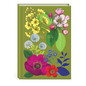 Decorative journal with vintage floral flowers design.