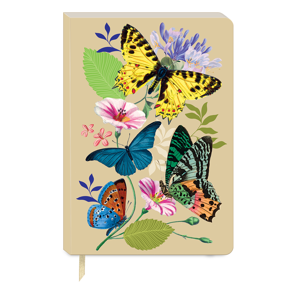 Vintage Floral Butterflies Softcover Journal Product