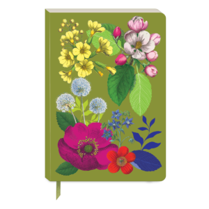 Decorative journal with vintage floral flowers design.