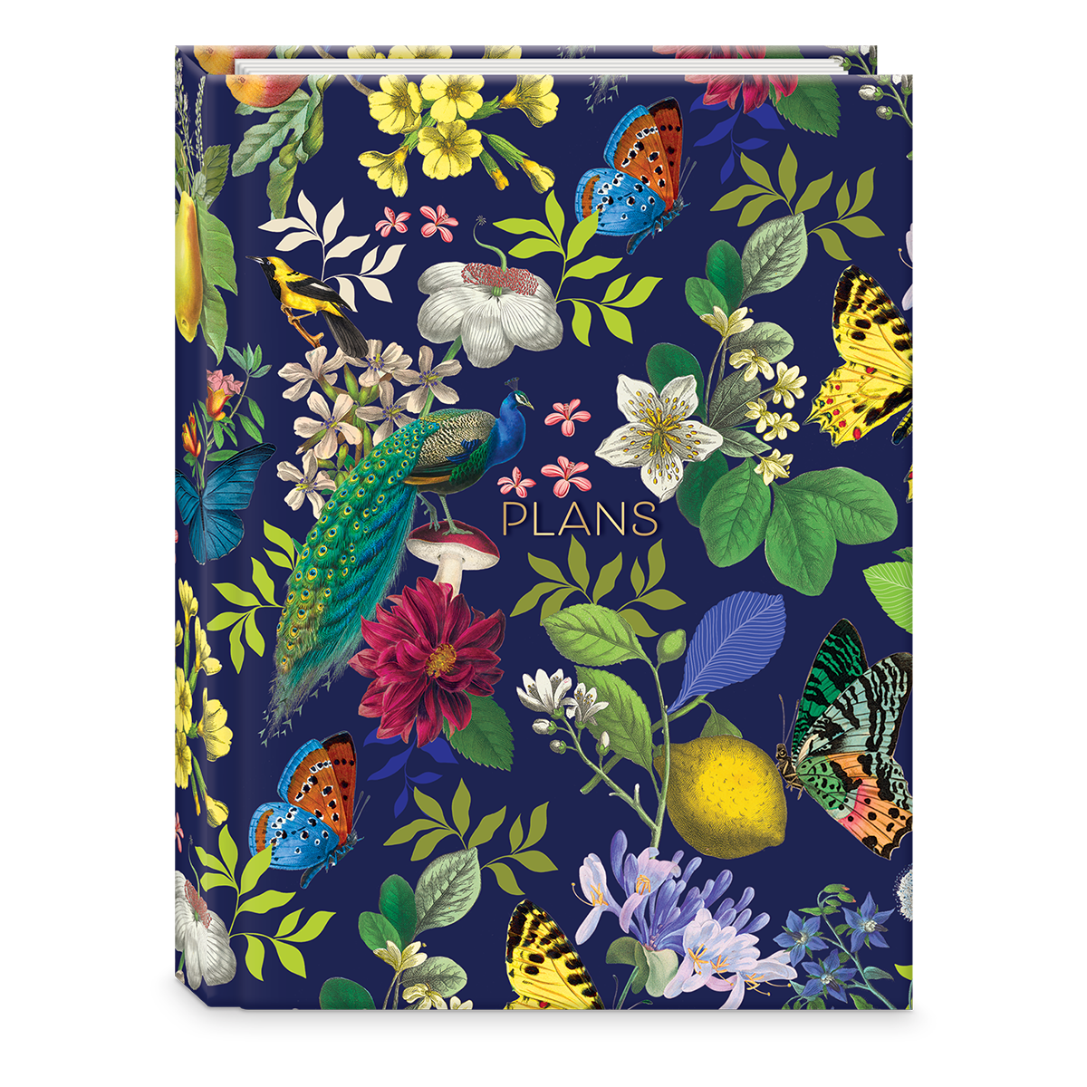 Vintage Floral Pattern design on an Undated Planner.