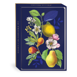 Vintage Floral Fruit Note Cards set.