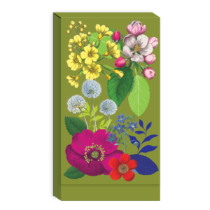 Tall notepad featuring vintage floral flowers.