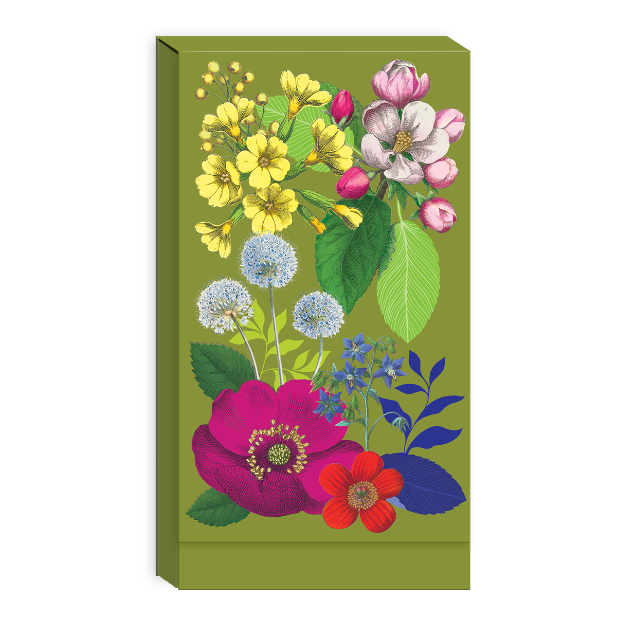Vintage Floral Tall Notepad Product