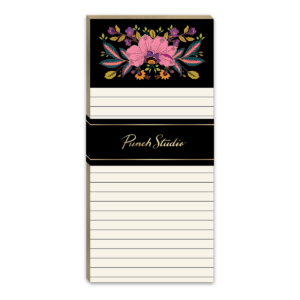 Stylish renaissance Black Magnetic List Pad.