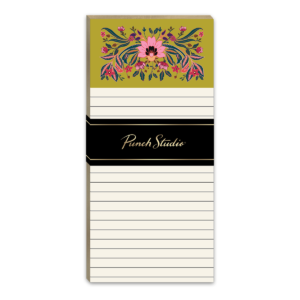 Stylish renaissance Lime Magnetic List Pad.