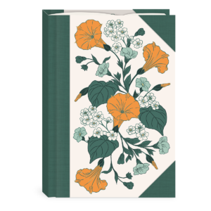Decorative hardcover journal with nightshade floral.