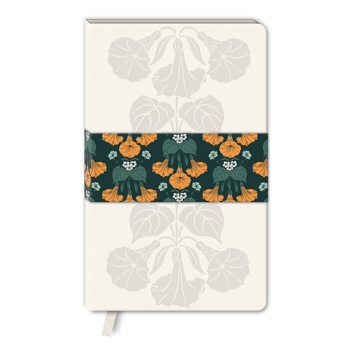 Decorative hardcover journal with nightshade floral.
