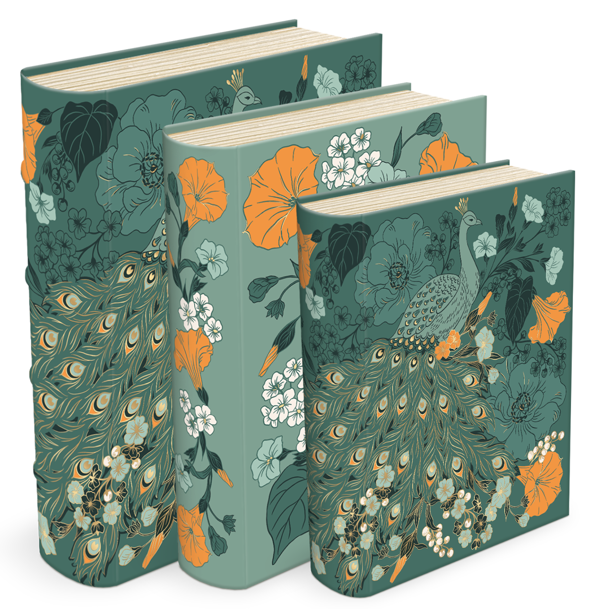 Nightshade Peacock Floral Book Box Set Product