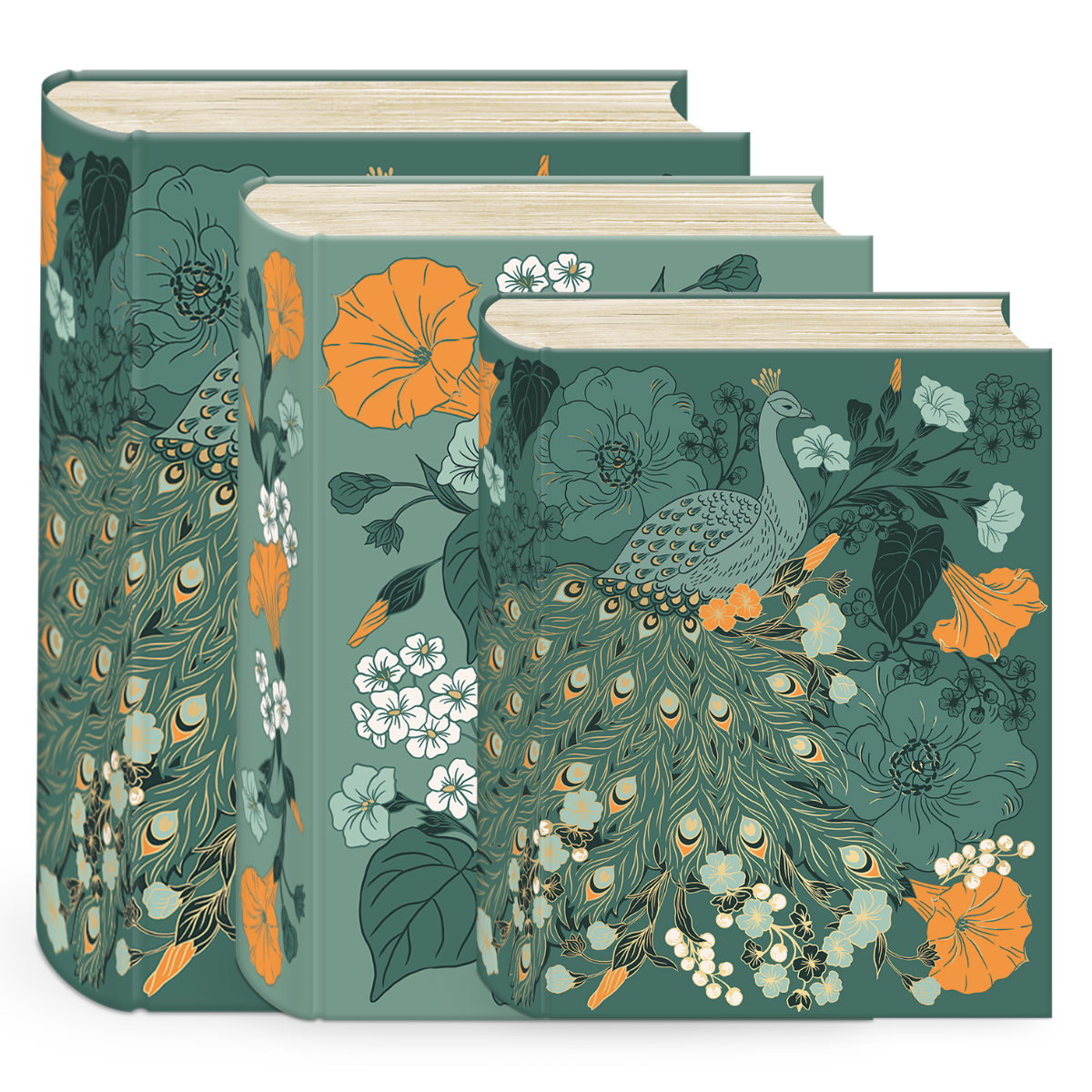 Nightshade Peacock Floral Book Box Set Product