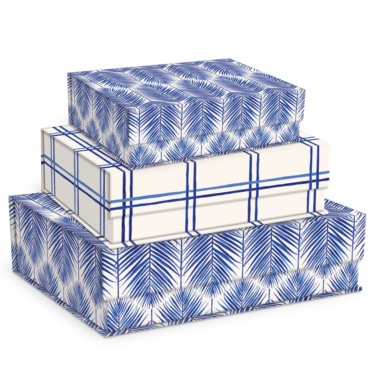 Cobalt Coast Palms Rectangle Flap Box Set Product