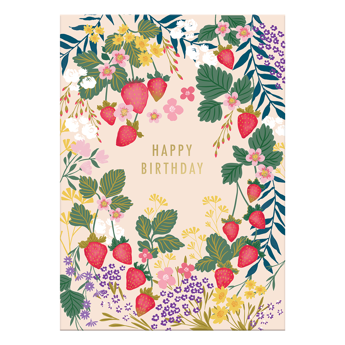 Strawberries Greeting Card Product