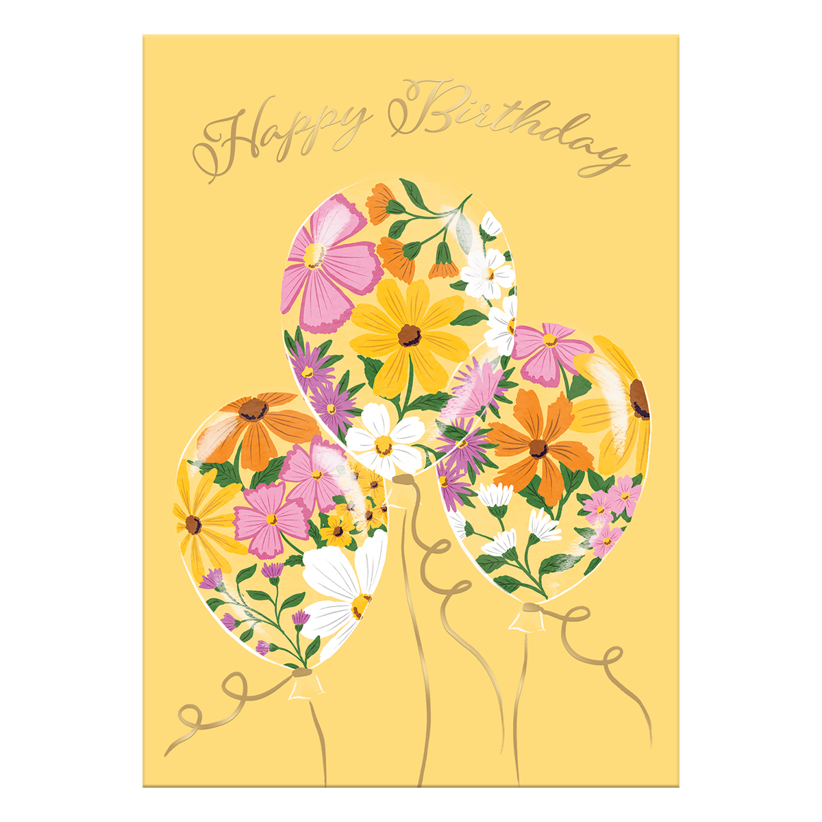 Floral Balloons Greeting Card Product