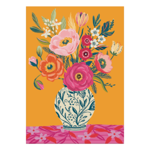 Blank Vase Greeting Card with envelope.