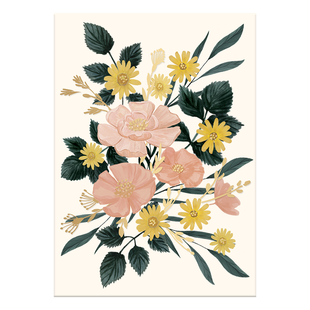 Blank Bouquet Greeting Card with envelope.