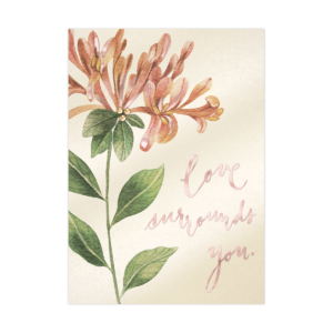 Sympathy Lily Greeting Card with envelope.