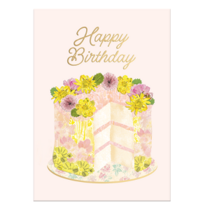 Graphic Flowers Greeting Card