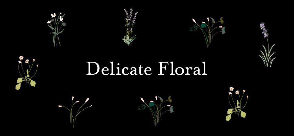 Kelly Green-Delicate Floral