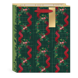 Winter Florals double-sided Multi Medium Gift Bag with gift tag.
