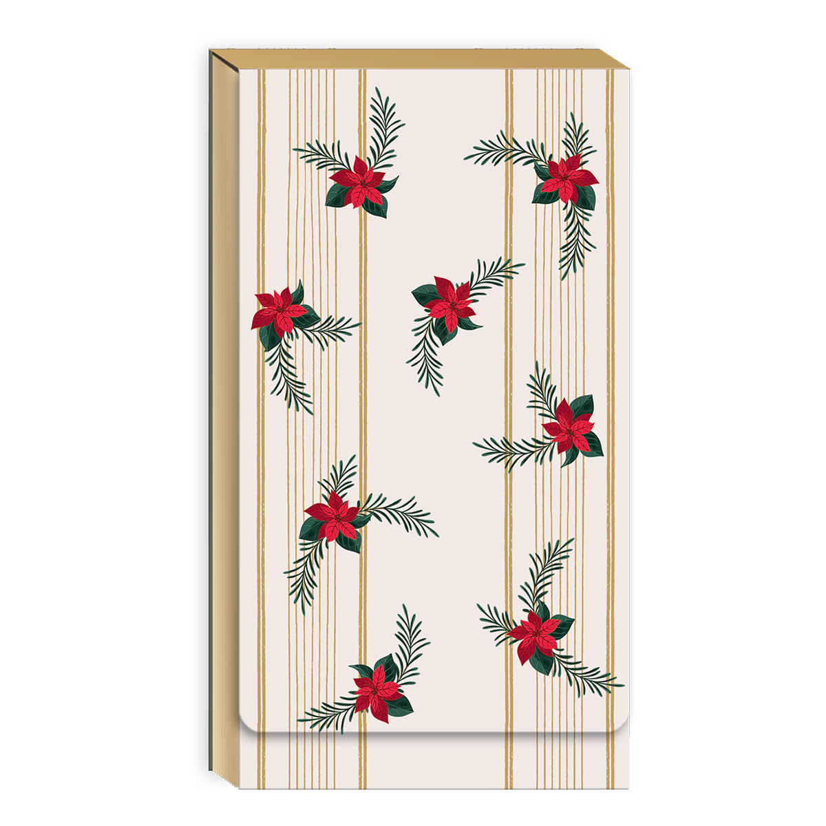 Winter Florals Cream Tall Notepad Product