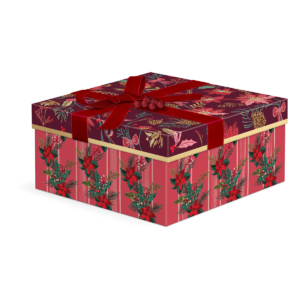 Winter Florals design on a single box.