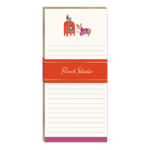 Snow Day Dogs Corgi Magnetic List Pad