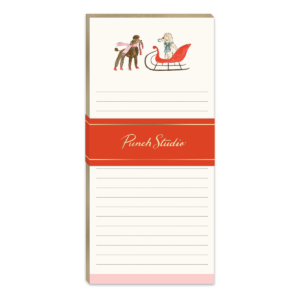 Snow Day Dogs Poodles Magnetic List Pad
