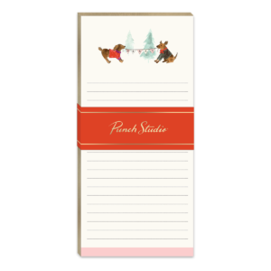 Snow Day Dogs Terriers Magnetic List Pad