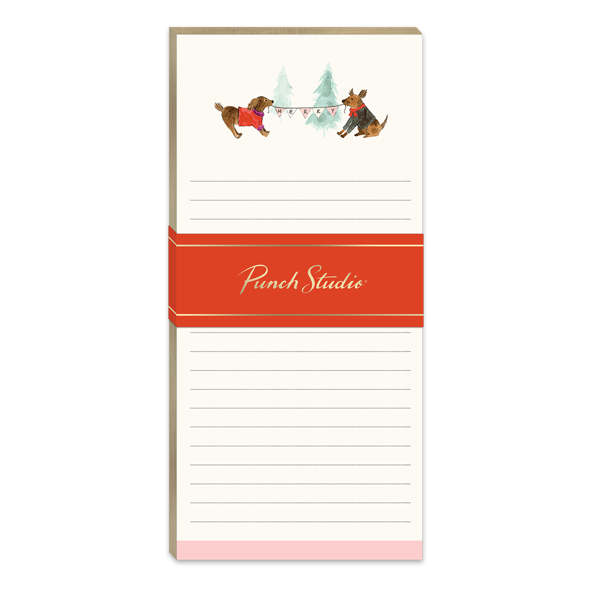 Snow Day Dogs Terriers Magnetic List Pad