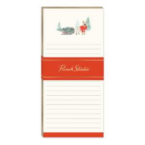 Snow Day Dogs Frenchie Magnetic List Pad
