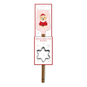 Spatula set with holiday festive pets theme.
