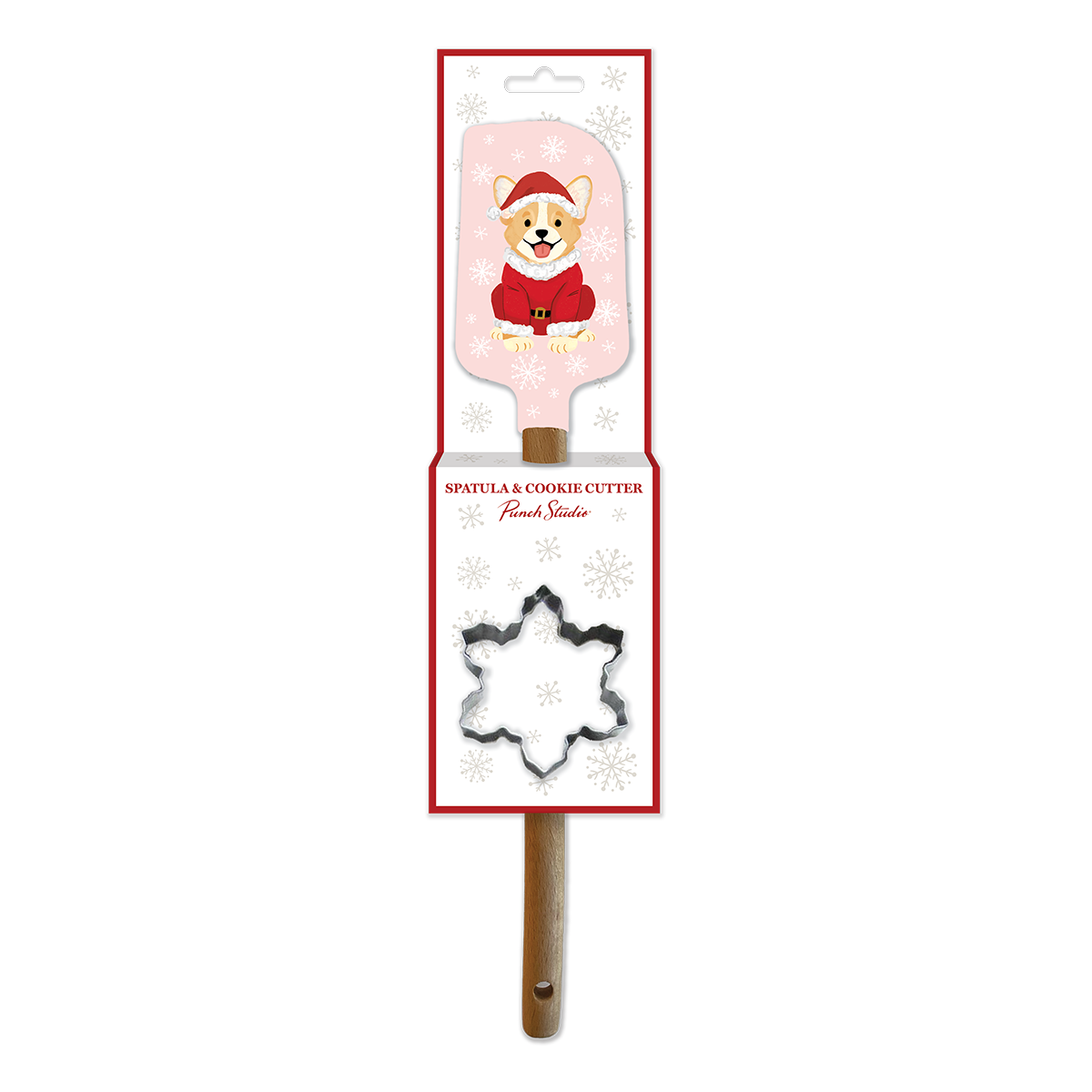 Spatula set with holiday festive pets theme.